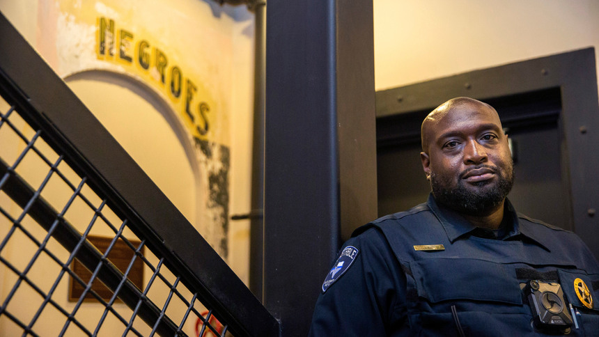 Ellis County Constable Precinct 3 Curtis Polk Jr. poses for a photo at the Ellis County Courthouse in Waxahachie, Texas, on Monday, Nov. 17, 2020.