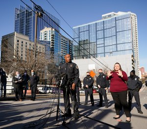 Nashville Chief of Police John Drake speaks at a news conference Sunday, Dec. 27, 2020, in Nashville, Tenn.