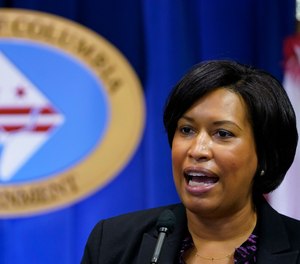 In this Wednesday, Nov. 4, 2020, file photo, District of Columbia Mayor Muriel Bowser speaks during a news conference in Washington.