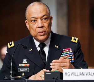 Army Maj. Gen. William Walker, Commanding General of the District of Columbia National Guard, speaks during a joint hearing Wednesday, March 3, 2021, examining the January 6, attack on the U.S. Capitol.