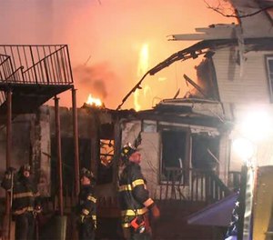A Spring Valley firefighter is missing after an assisted living facility blaze that killed one resident and injured two other firefighters in Rockland County, N.Y.