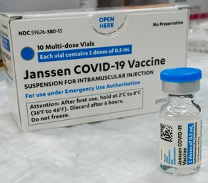 In a joint statement Tuesday, the Centers for Disease Control and Prevention and the Food and Drug Administration said they were investigating unusual clots in six women that occurred 6 to 13 days after vaccination.