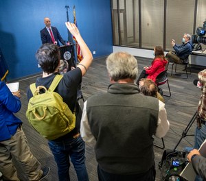 Marion County Prosecutor Ryan Mears speaks during a news conference in Indianapolis on Monday, April 19, 2021.