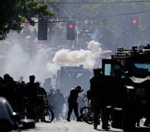 Mayors, county executives or even the governor would have to give their approval before police could use tear gas to quell riots under a compromise reached in the Washington Legislature. A conference committee of the House and Senate met Thursday, April 22, 2021, to reconcile versions of a police tactics bill already approved by each chamber.