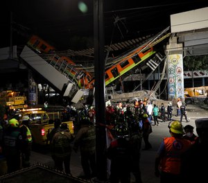 A train overpass collapsed in Mexico City Monday night, killing at least 23 people and injuring at least 65.