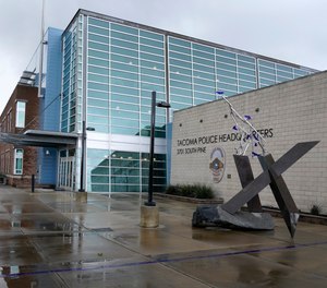 The headquarters for the Tacoma Police Department is shown Thursday, May 27, 2021, in Tacoma, Wash., south of Seattle.