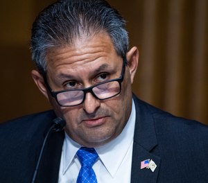 Michael Carvajal, director of the Federal Bureau of Prisons, testifies during a Senate Judiciary Committee on Capitol Hill in Washington.
