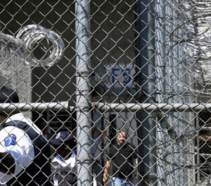 In this Wednesday, April 10, 2019 file photo, Prison staff work at Lee Correctional Institution in Bishopville, S.C.
