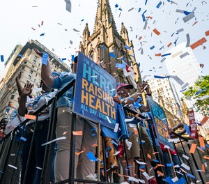 FDNY EMS members boycotted a parade honoring essential workers for their efforts in getting New York City through the COVID-19 pandemic, Wednesday, July 7, 2021, in New York.