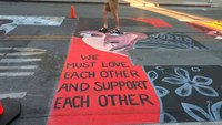Officers sue California city over Black Lives Matter mural