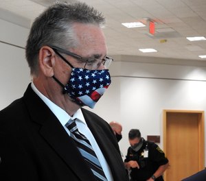 Former Broward County Deputy Scot Peterson who was on duty during the Marjory Stoneman Douglas High School shooting in 2018 appeared in court Wednesday, Aug. 18, 2021, in Fort Lauderdale, Fla.