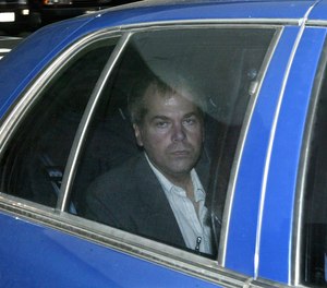 In this Nov. 18, 2003, file photo, John Hinckley Jr. arrives at U.S. District Court in Washington. The plan is to release Hinckley from all court supervision in June.