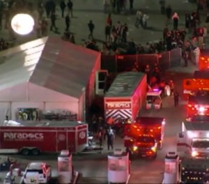 Emergency personnel responded to the Astroworld festival that became a mass casualty incident late Friday in Houston.