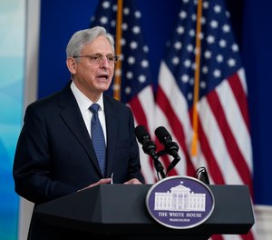 Attorney General Merrick Garland speaks on the White House campus, Nov. 15, 2021, in Washington.