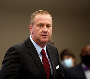 Missouri Attorney General Eric Schmitt spoke during a news conference in St. Louis on Aug. 6, 2020. Schmitt, who spearheaded the lawsuit, said the ruling 
