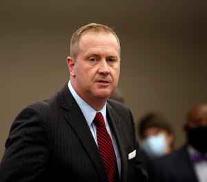 Missouri Attorney General Eric Schmitt spoke during a news conference in St. Louis on Aug. 6, 2020. Schmitt, who spearheaded the lawsuit, said the ruling