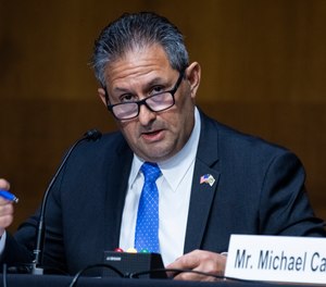 Michael Carvajal, director of the Federal Bureau of Prisons, testifies during a Senate Judiciary Committee hearing examining issues facing prisons and jails during the coronavirus pandemic on June 2, 2020.
