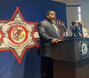 Marc Smith, director of the Illinois Department of Children and Family Services, discusses the stabbing death of state child welfare worker Diedre Silas during a news conference, Wednesday, Jan. 5, 2022, in Springfield, Ill.