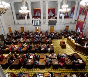 The Tennessee House of Representatives meets, Oct. 27, 2021, in Nashville, Tenn.