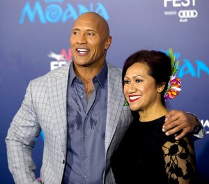 Dwayne Johnson and his mother, Ata Johnson, attended the 2016 AFI Fest