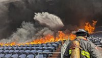 Blaze at Denver Broncos stadium scorches seats, suites