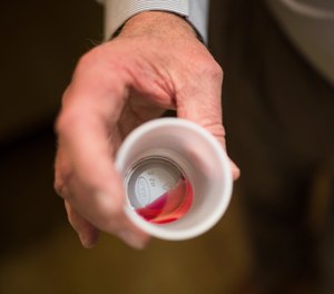 A 35 mg liquid dose of methadone is shown at the clinic in Rossville, Ga.