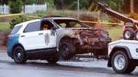 N.C. officers kill man setting cars ablaze near police station