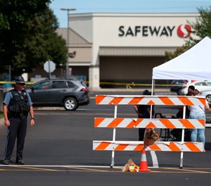 The Forum Shopping Center in Bend, Ore. remained closed Monday, Aug. 29, 2022.