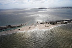 Hurricane Ian destroyed part of the only bridge connecting Sanibel Island to the mainland.