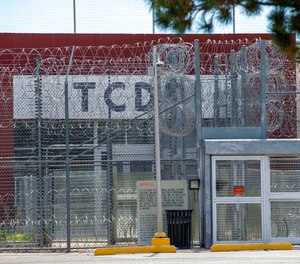 The Torrance County Detention Facility is shown on Thursday, Sept. 29, 2022, in Estancia, N.M. Migrants held by U.S. authorities at a detention center in rural New Mexico have endured retaliation rather than aid after reporting unsanitary conditions at the government-contracted jail, a coalition of civil rights advocacy groups said Wednesday. (AP Photo/Andres Leighton)