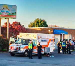 Firefighters, EMS providers and police officers responded to the carbon monoxide leak Tuesday morning at the Happy Smiles Learning Center in Allentown, Pa. An undisclosed number of children were among the people transported to four area hospitals.