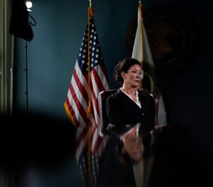 Colette Peters, director of the Federal Bureau of Prisons, speaks during an interview.