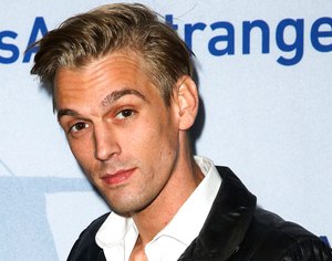 Singer Aaron Carter arrives at a premiere of