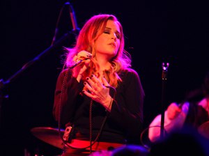 Lisa Marie Presley performs during her Storm & Grace tour on June 20, 2012, at the Bottom Lounge in Chicago. The only child of Elvis Presley died Thursday at age 54.
