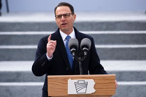 Gov. Josh Shapiro speaks after becoming Pennsylvania's 48th governor on Jan. 17, 2023. Shapiro — who's in the midst of his first budget proposal since assuming office — is suggesting a $36 million boost to the state's allotment for fire and ambulance services' equipment, training, staffing, and salaries.