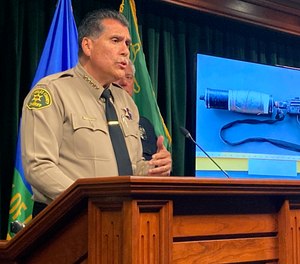 Los Angeles County Sheriff Robert Luna discusses the Monterey Park shooting during a news conference.