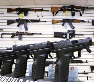 Enforcement on a ban on dozens of semiautomatic rifles and handguns is under scrutiny after a state appellate court endorsed a temporary restraining order.