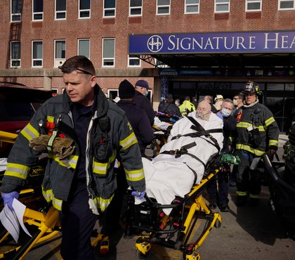 Photos: 160+ Mass. hospital patients evacuated due to 9-alarm transformer fire