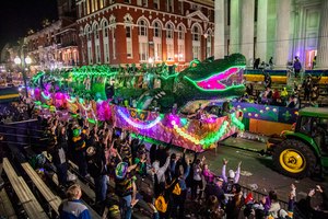 Mardi Gras paradegoers were at the Krewe of Bacchus Parade on Sunday in New Orleans. One person was killed and four were injured during a shooting during the parade.