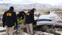 NTSB: Wing parts from air ambulance fell far from wreckage