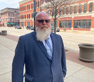 Former Illinois Correctional Lt. Todd Sheffler returns to federal court in Springfield, Ill.