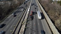 Work zone crash kills 6, injures one on Interstate 695 in Maryland