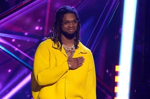 Damar Hamlin appeared at the iHeartRadio Music Awards on March 27 in Los Angeles. He collapsed during a game four months ago and was not fully in the clear to resume football activities until Tuesday.