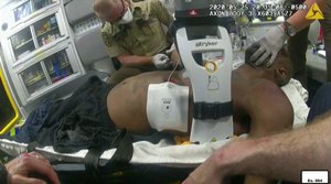 In this image from police body camera video, EMS providers tend to George Floyd after he had been loaded into an ambulance on May 25, 2020, in Minneapolis. In a statement posted on the National Association of Medical Examiners’ site on March 23, 2023, the leading group of medical experts says the term “excited delirium” should not be listed as a cause of death. Critics have said the term has been used to justify excessive force by police. The term came up during the 2021 trial of former Minneapolis police officer Derek Chauvin, who jurors convicted in the death of Floyd.