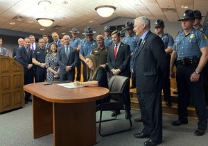 The new law will eliminate parole eligibility for certain violent offenses.