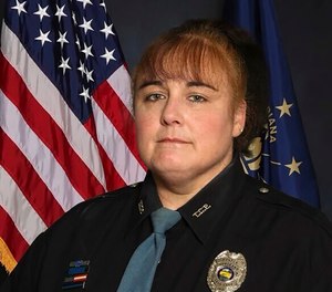 This June 2023, photo provided by the Tell City, Indiana police department shows Sgt. Heather Glenn, who died July 3, 2023, during a confrontation at a southern Indiana hospital.