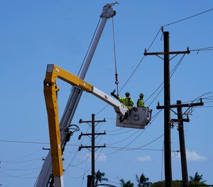 Hawaii’s electric utility acknowledged its power lines started a wildfire on Maui but faulted county firefighters for declaring the blaze contained and leaving the scene, only to have a second wildfire break out.