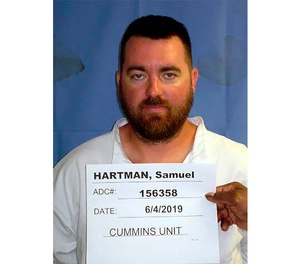 he U.S. Marshals Service announced that Hartman was arrested Tuesday, Aug. 29, 2023, along with his wife, his mother and his mother's boyfriend at a hotel in Lewisburg, W.Va.