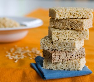 This image taken on Sept. 10, 2012 shows different styles of Rice Krispies Treats.