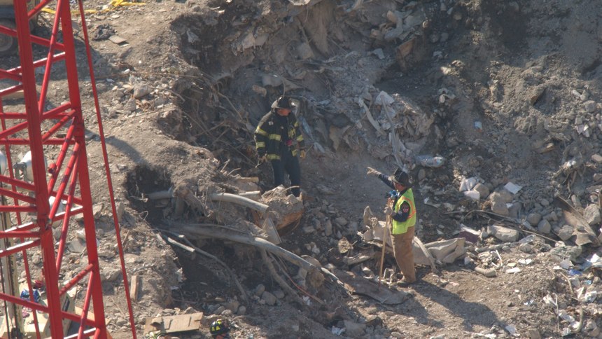 By April 2002, search for remains was coming to an end at Ground Zero.